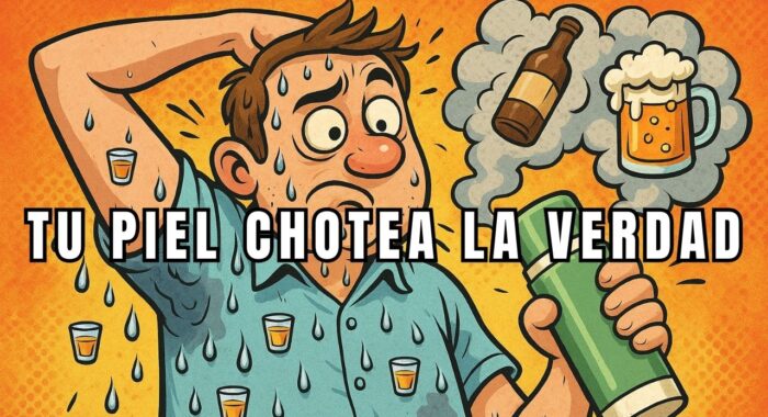 ¿El alcohol sale por los poros?